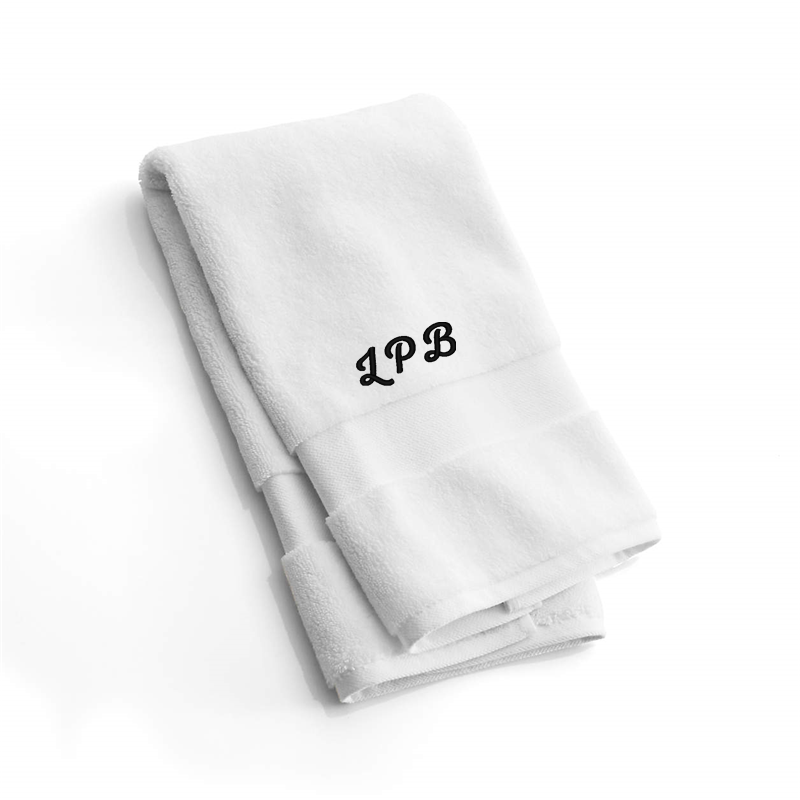 View Personalized Organic Turkish Cotton White Hand Towel details