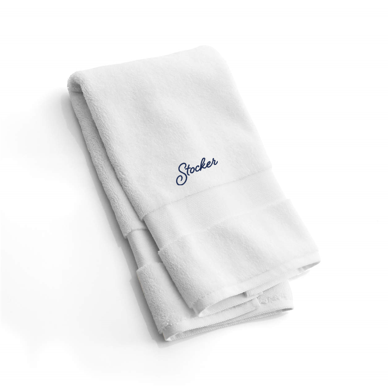 View Personalized Organic Turkish Cotton White Hand Towel details