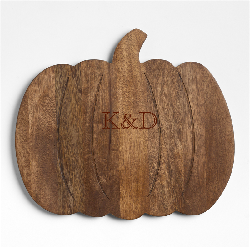 View Personalized Pumpkin Wood Serving Board details