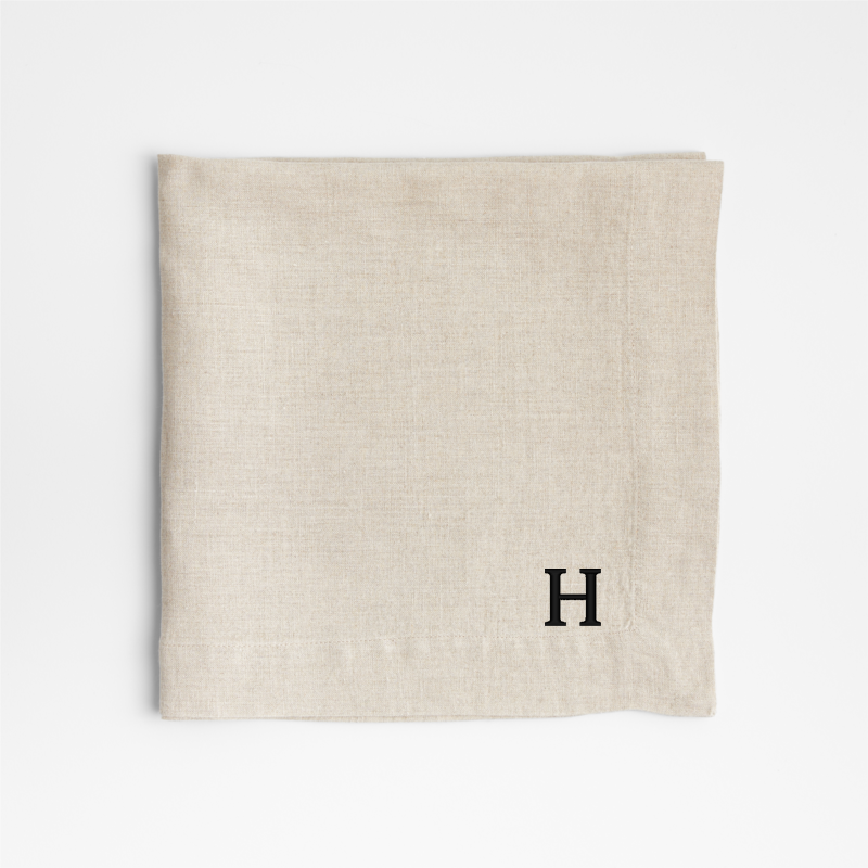 View Personalized Marin Natural EUROPEAN FLAX ™-Certified Linen Napkin details