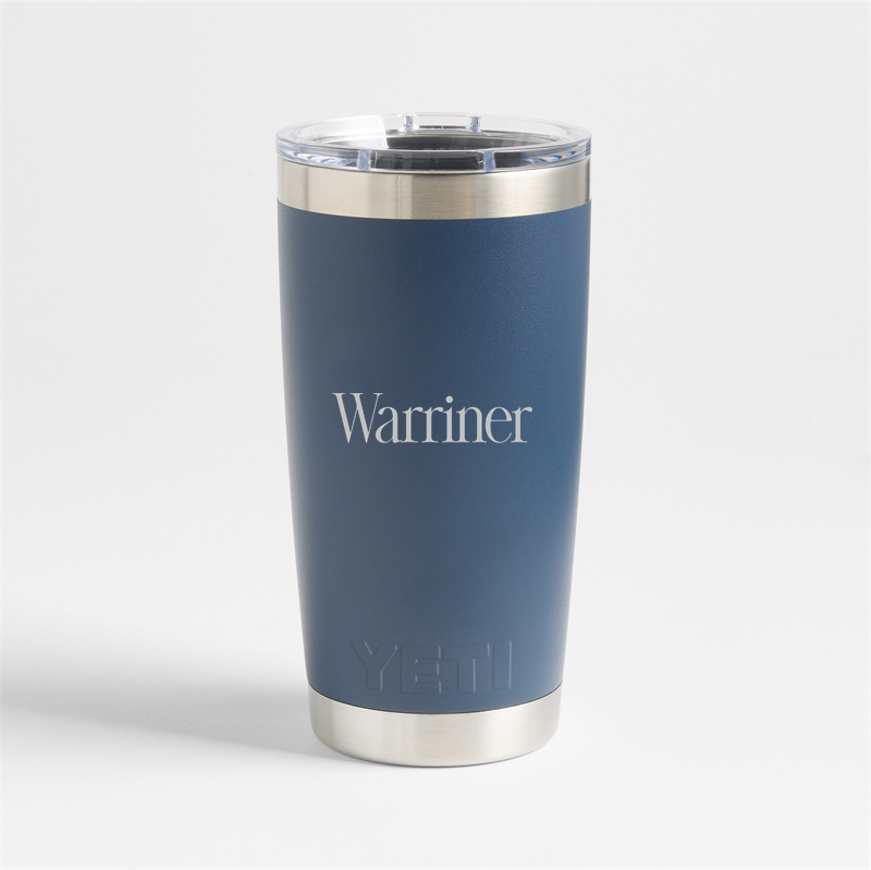 View Personalized YETI Rambler 20-Oz. Tumbler with MagSlider Lid Navy details