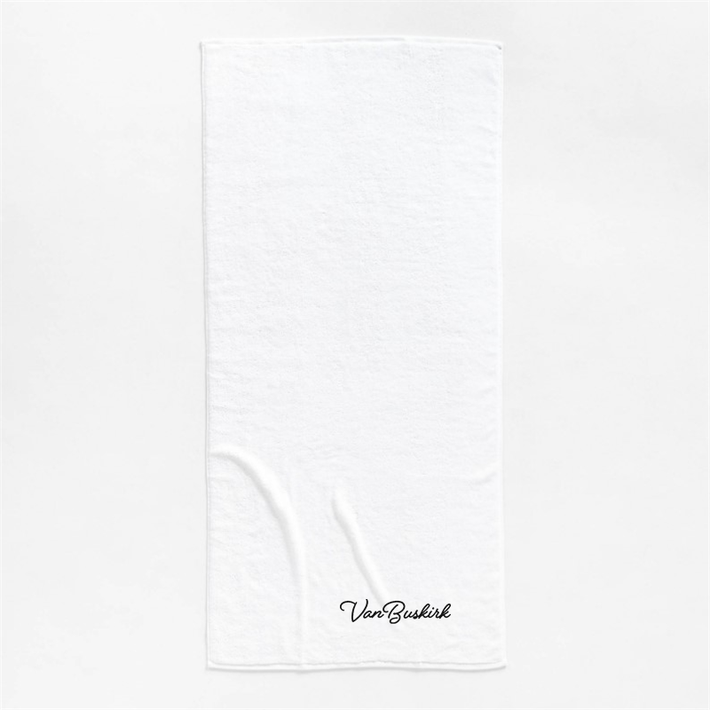 View Personalized Kalani Organic Cotton White Bath Towel details