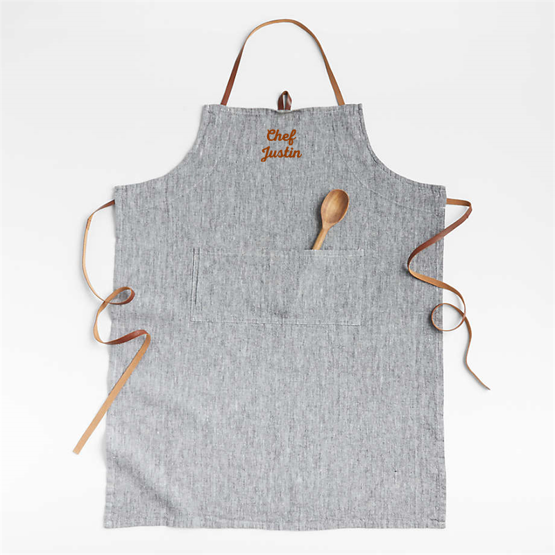 View Personalized Chambray Organic Cotton Apron details