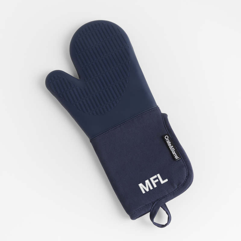 View Personalized Silicone Blue Oven Mitt details