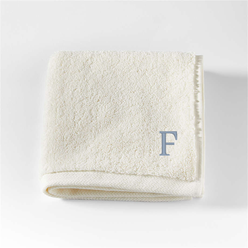 View Personalized Classic Organic Turkish Cotton Ivory Washcloth details