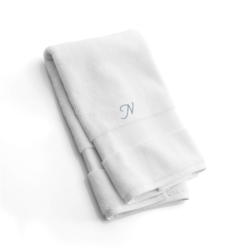 View Personalized Organic Turkish Cotton White Hand Towel details