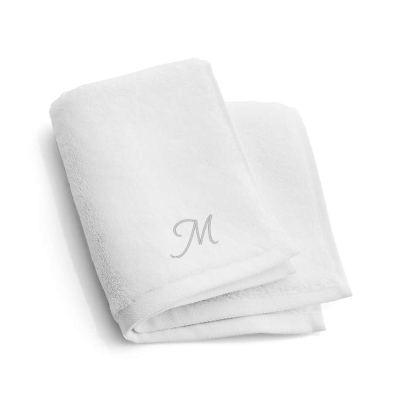 View Personalized Organic Turkish Cotton White Washcloth details