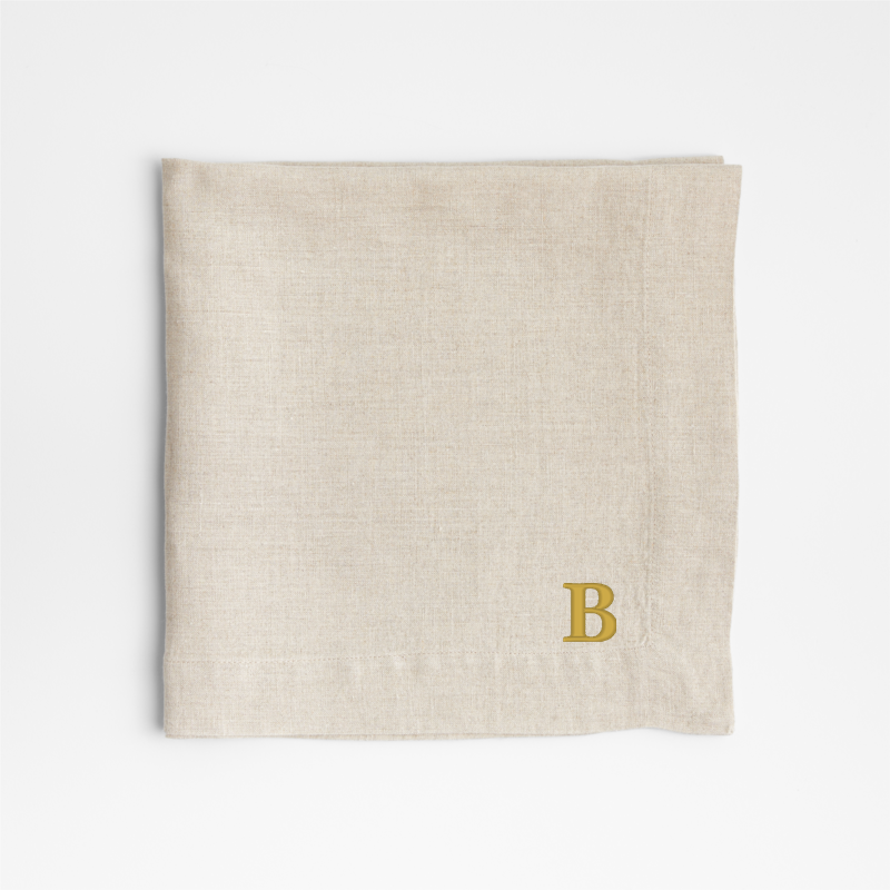 View Personalized Marin Natural European Linen Napkin details