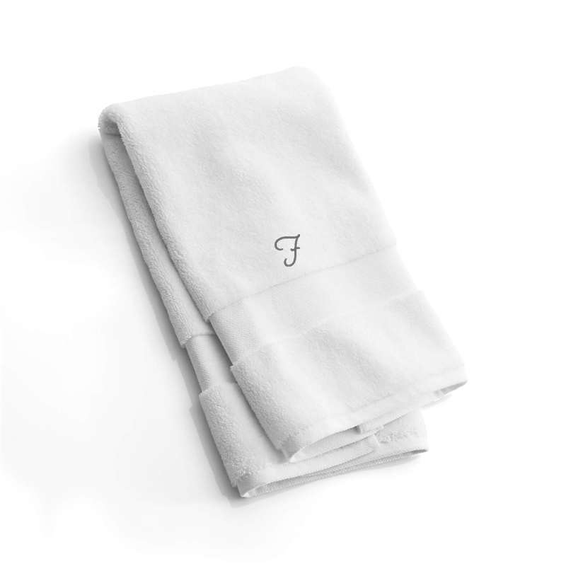View Personalized Organic Turkish Cotton White Hand Towel details