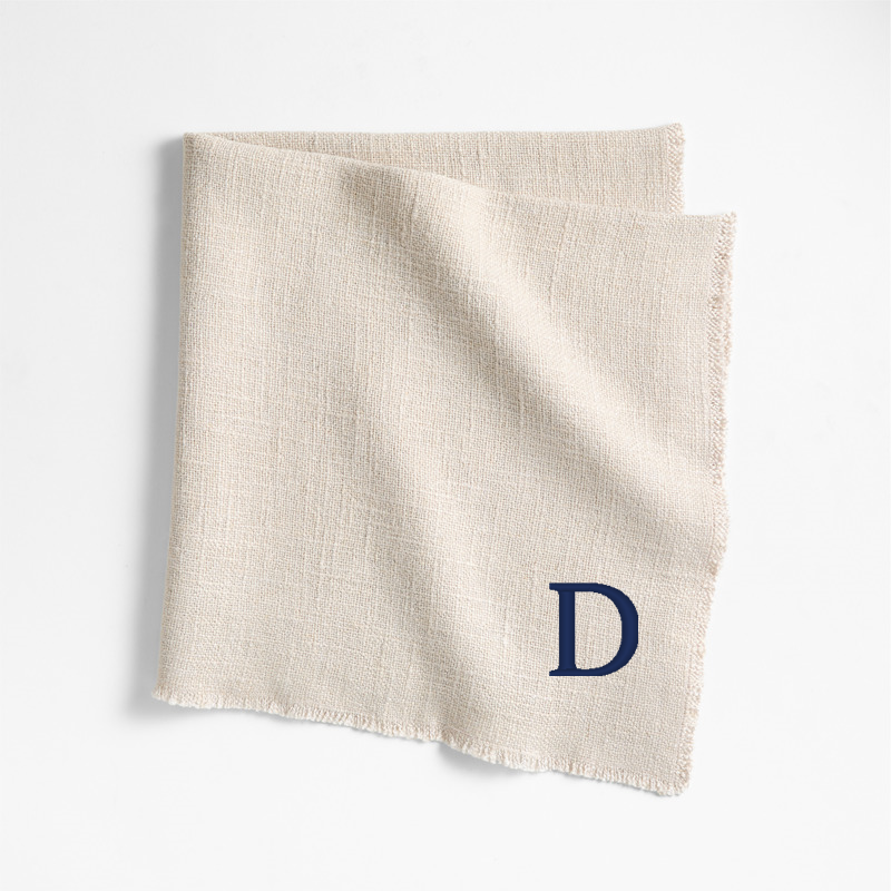 View Personalized Hudson Natural Dinner Napkins, Set of 8 details