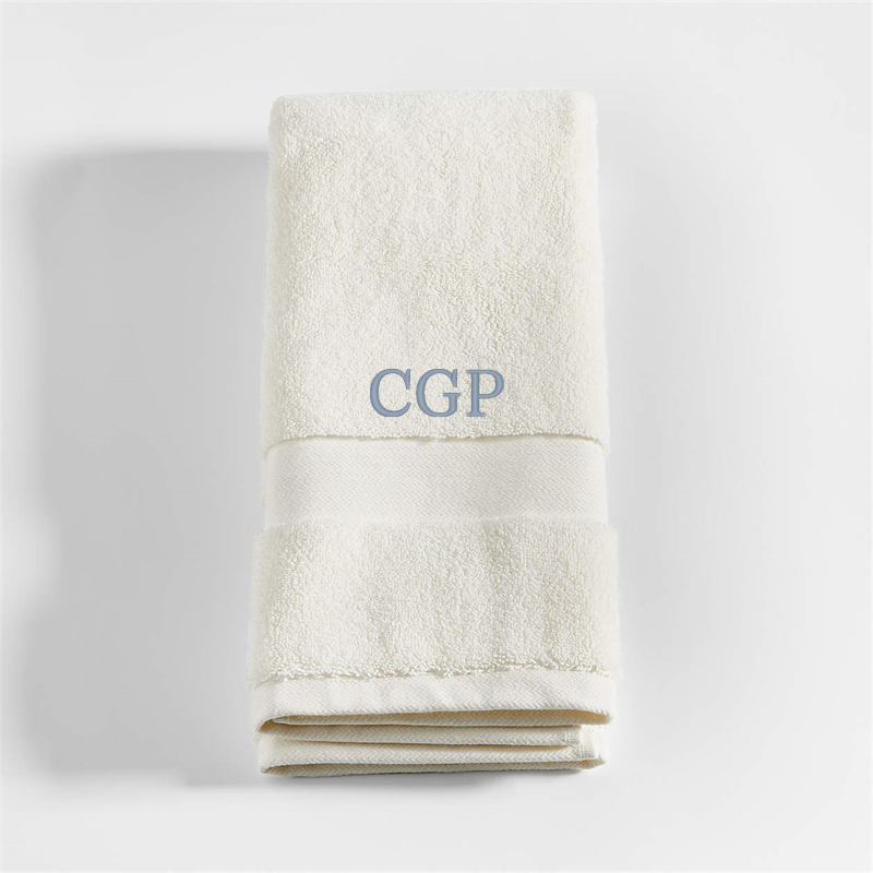 View Personalized Organic Turkish Cotton Ivory Hand Towel details