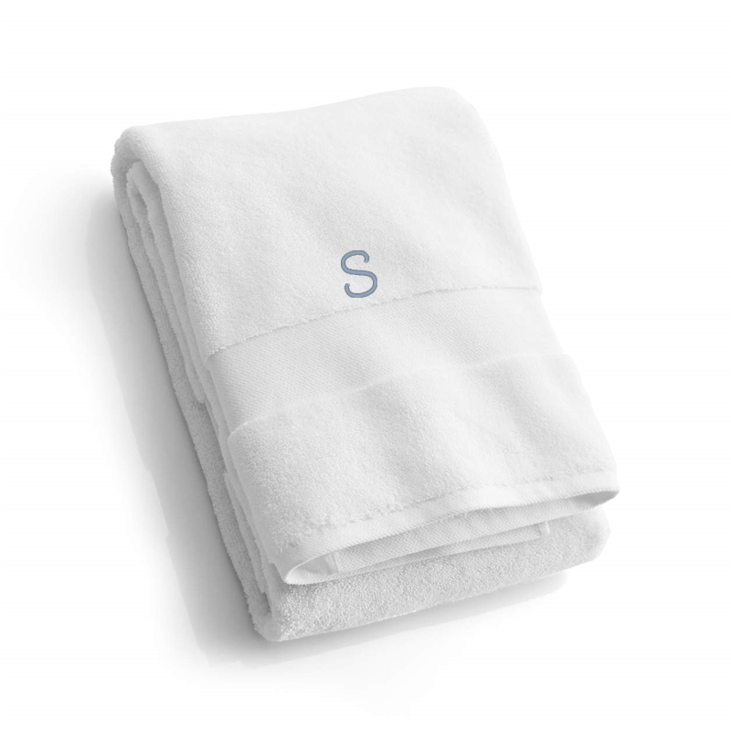 View Personalized Classic Organic Turkish Cotton White Bath Towel details