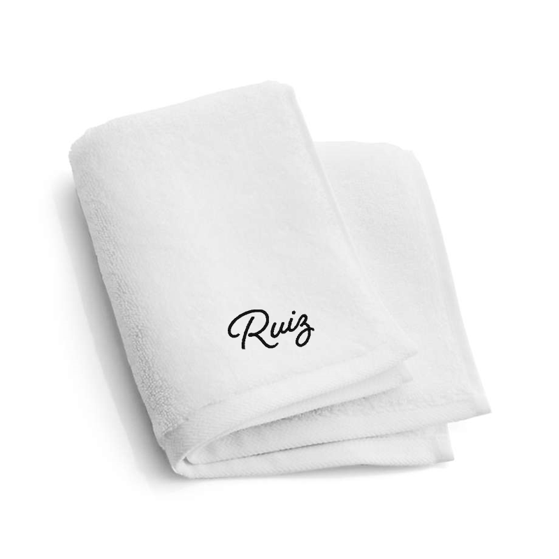 View Personalized Organic Turkish Cotton White Washcloth details