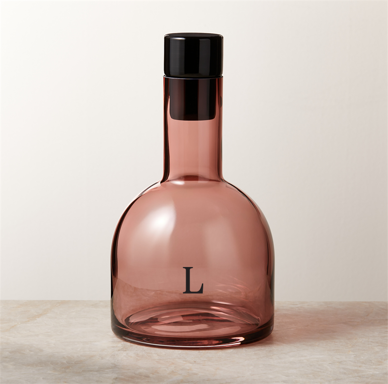 View Personalized Jole Burgundy Glass Wine Decanter by Gianfranco Frattini details