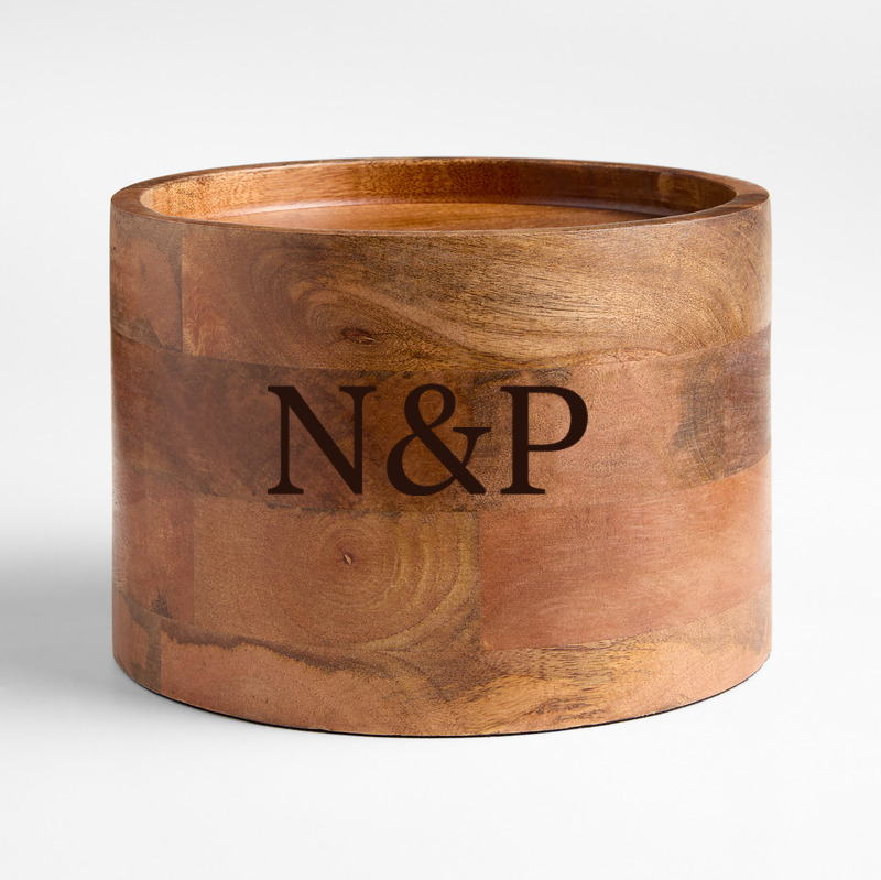 View Personalized Brooks Natural Wood Drink Dispenser Stand details