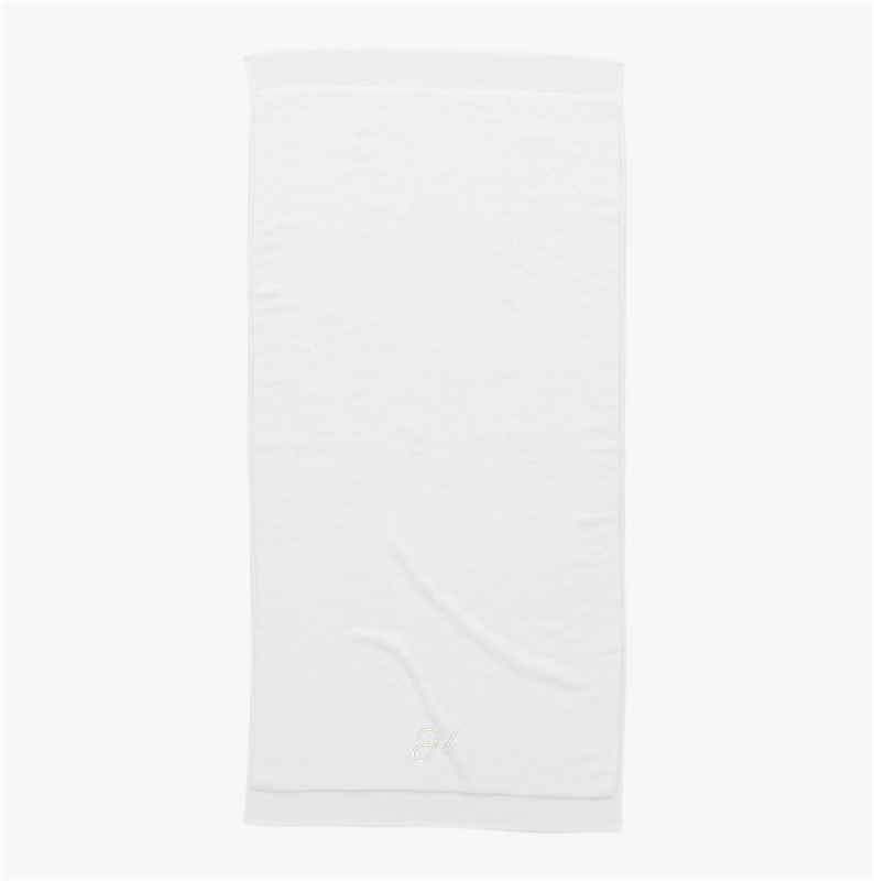 View Personalized Arlow Organic Cotton White Bath Towel details