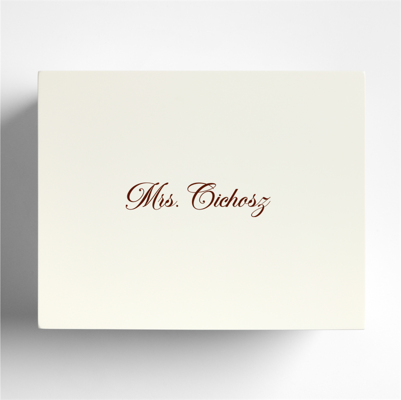 View Personalized Extra-Large Cream White Wood Jewelry Box details