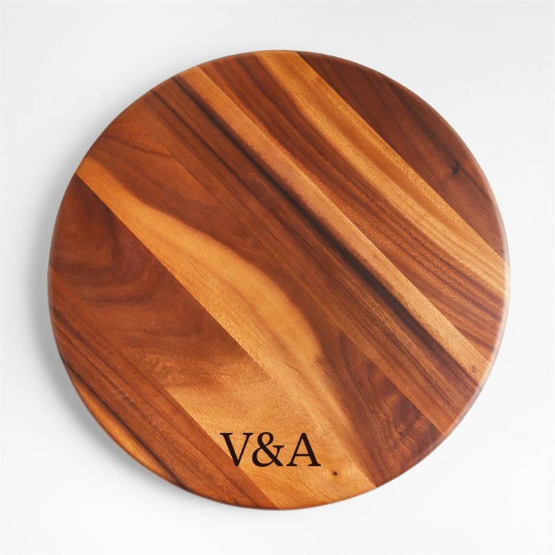 View Personalized Tondo Acacia 20" Lazy Susan details