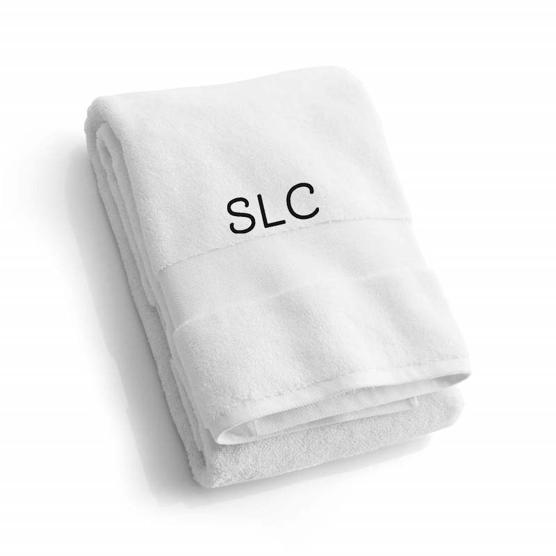 View Personalized Organic Turkish Cotton White Bath Towel details