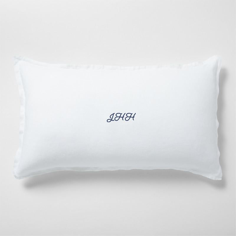 View Personalized Aire Natural EUROPEAN FLAX ™-Certified Linen Pampas Ivory King Bed Pillow Sham details