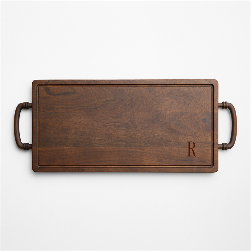 View Personalized Coventry Carved Wood Serving Board with Handles details