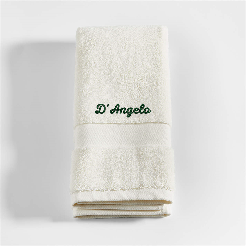 View Personalized Organic Turkish Cotton Ivory Hand Towel details