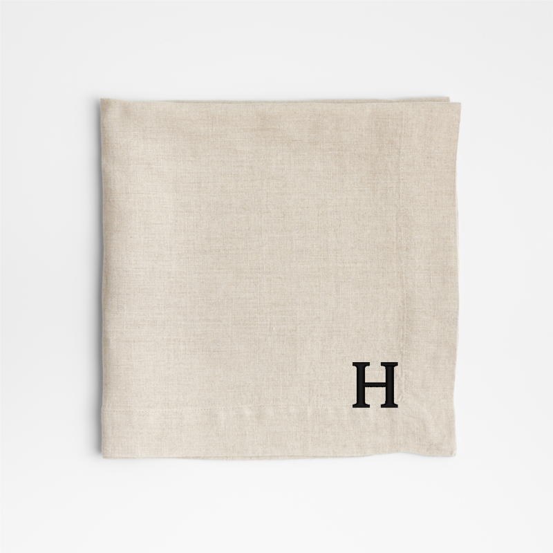 View Personalized Marin Natural EUROPEAN FLAX ™-Certified Linen Napkin details