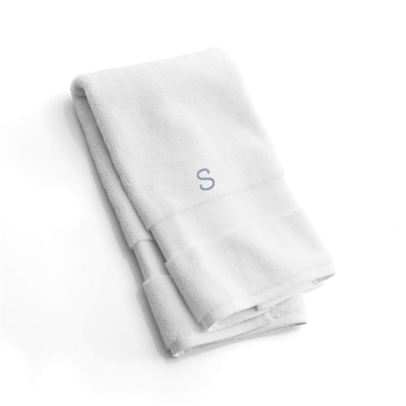 View Personalized Classic Organic Turkish Cotton White Hand Towel details