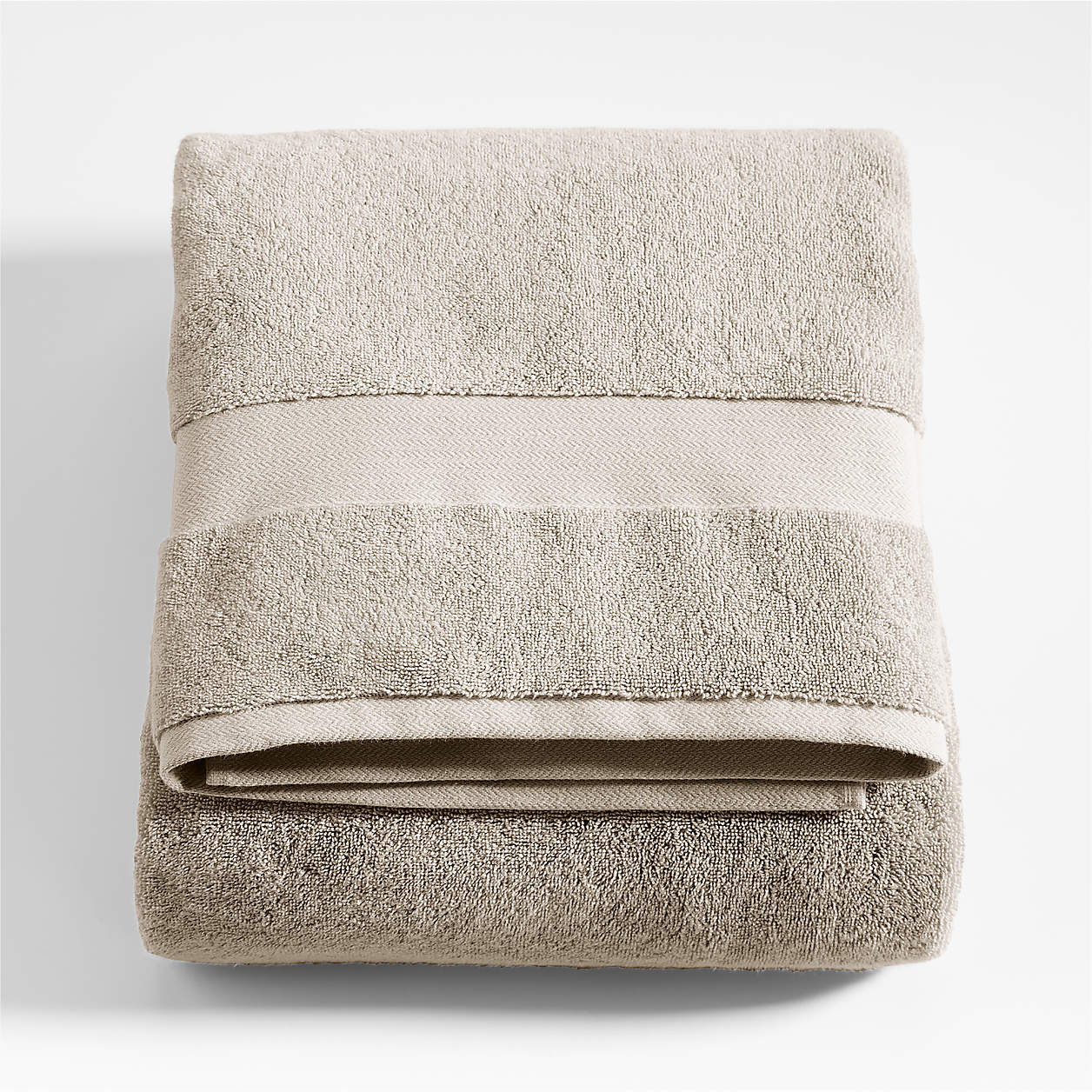 Personalized Organic Turkish Cotton Taupe Bath Sheet